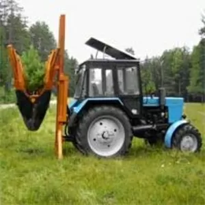 Машины (оборудование) для пересадки (посадки) деревьев на базе трактор