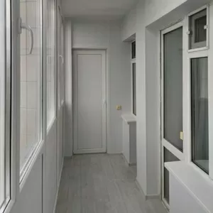 Обшивка балконной стены.