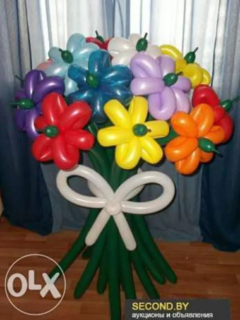 Цветы,  букеты из воздушных шаров! 2