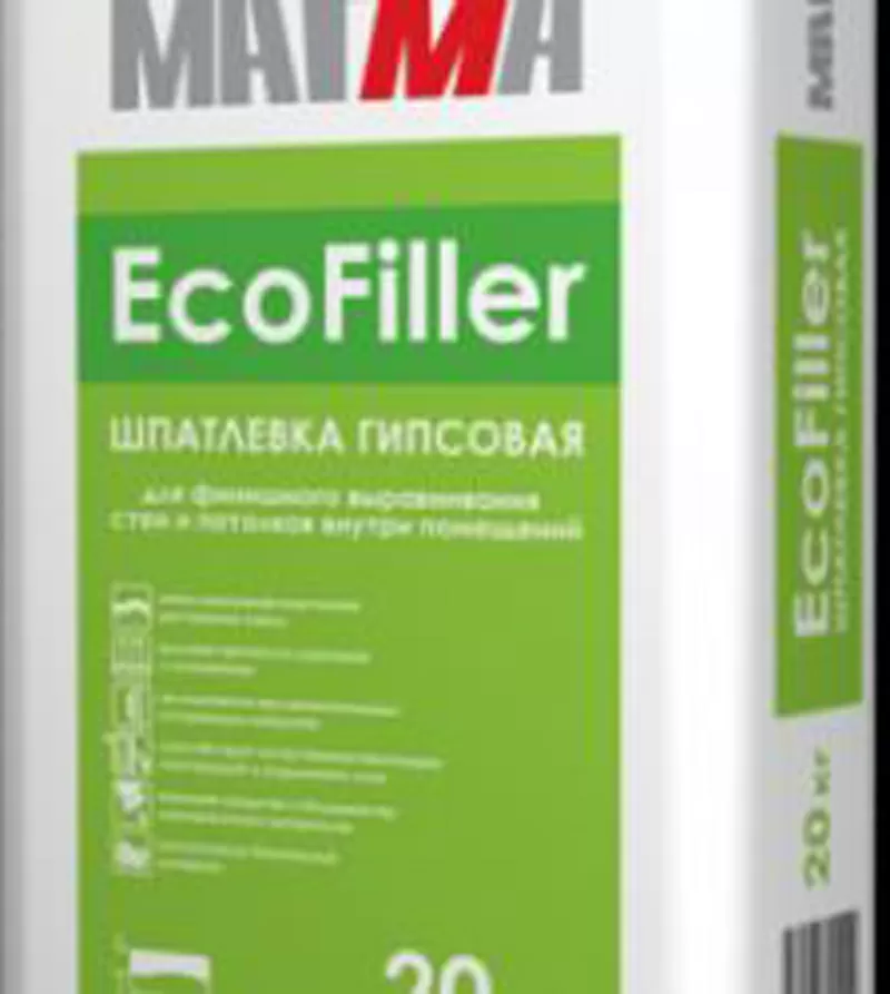 Продается финишная гипсовая шпаклевка EcoFiller